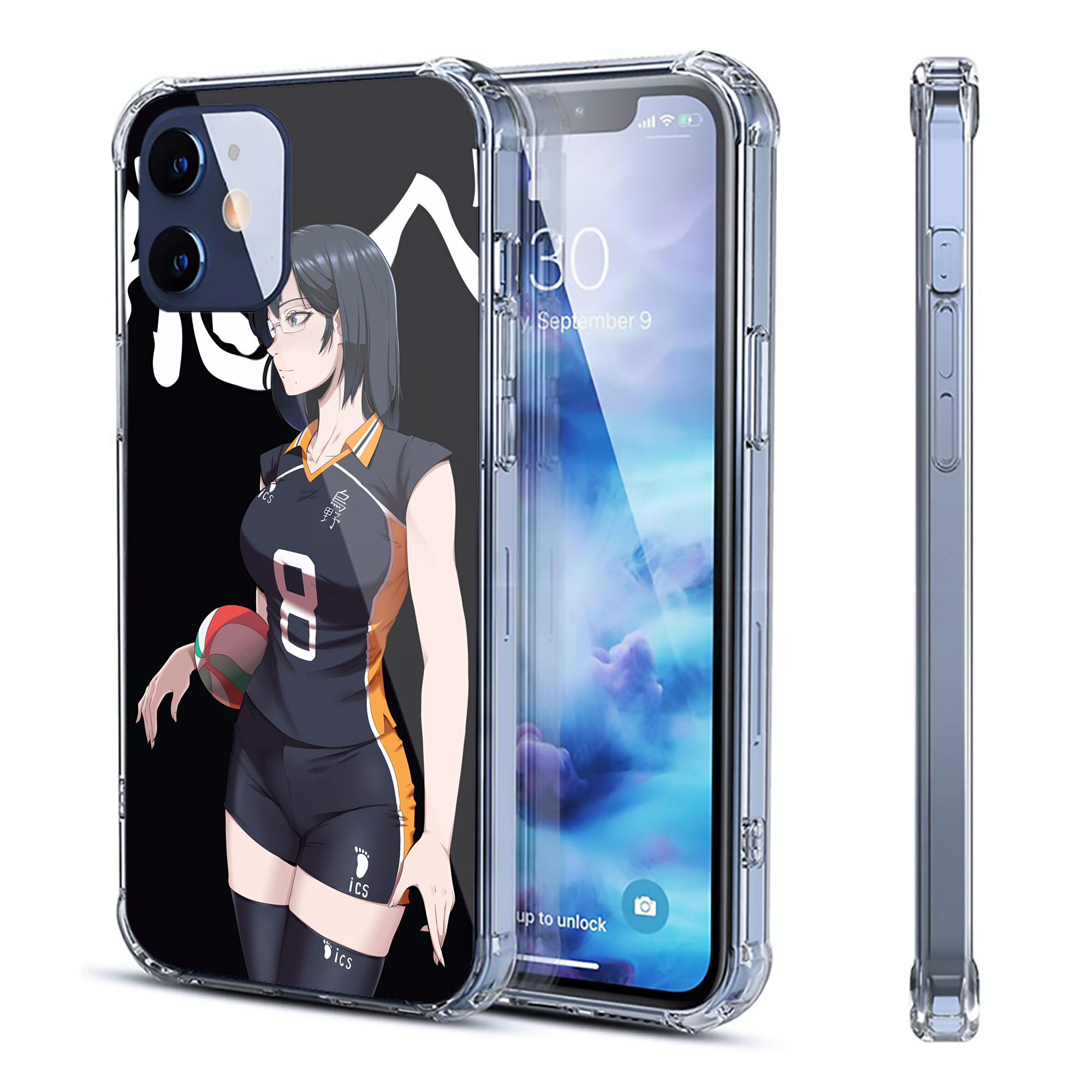 （画像用） ハイキュー!! Haikyu!! 【iPhone 12シリーズ対応】透明スマホケース（クリアソフトケース）